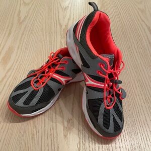 Speedo water running shoes - grey and orange/red women size 9.